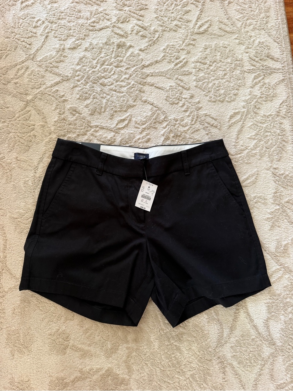 J. Crew Black Women's Chino Shorts NWT